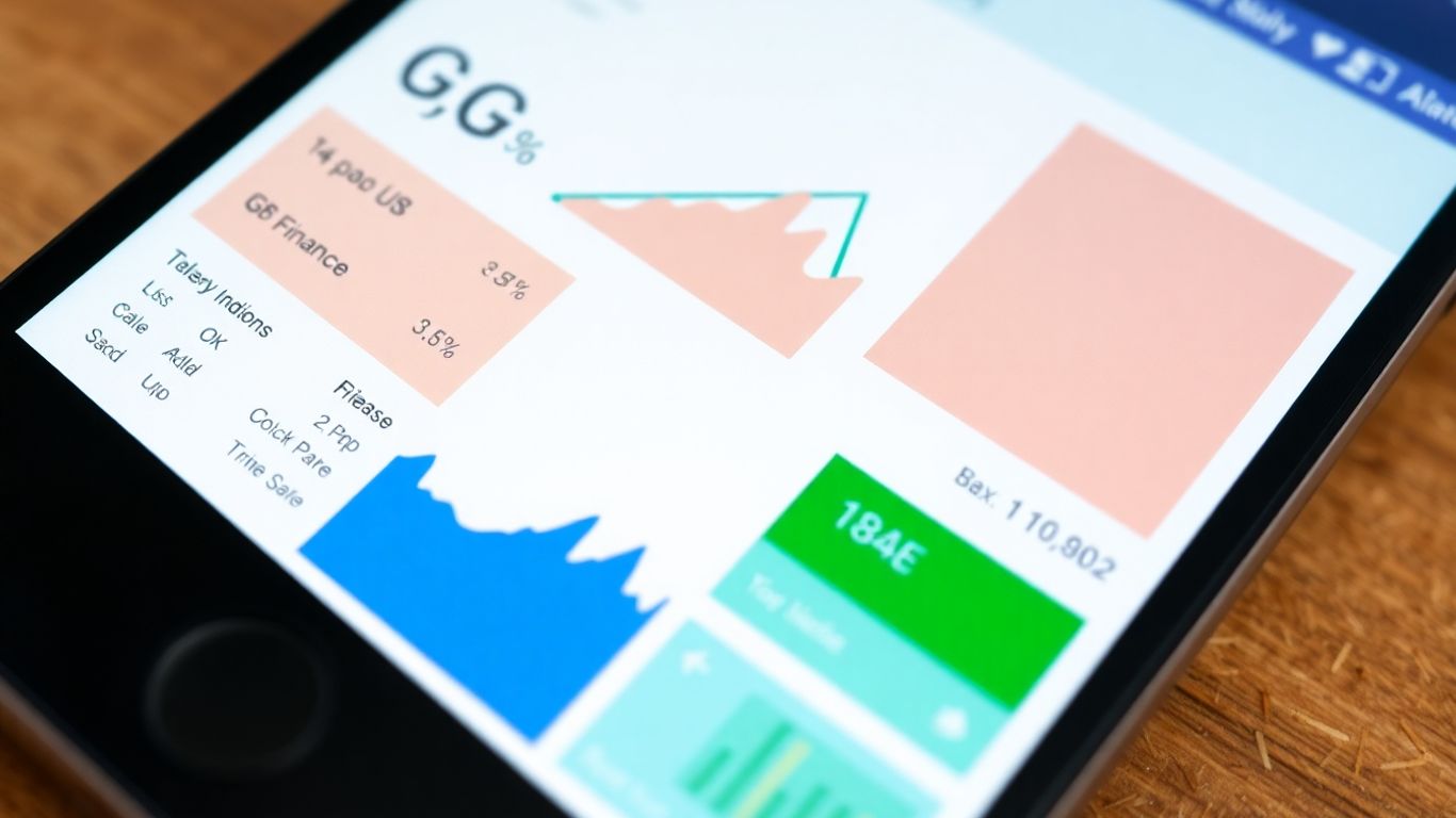 Google Finance app data visualization