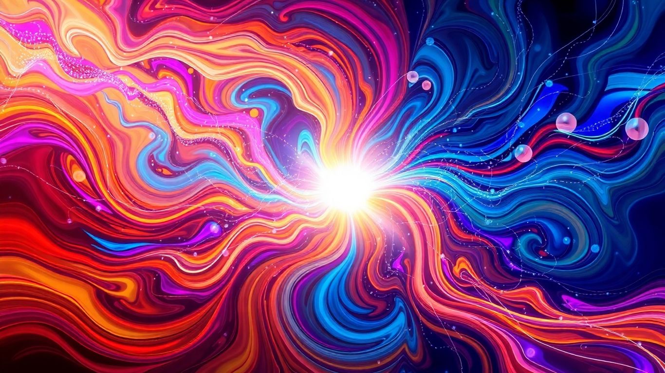 Abstract art with AI elements.
