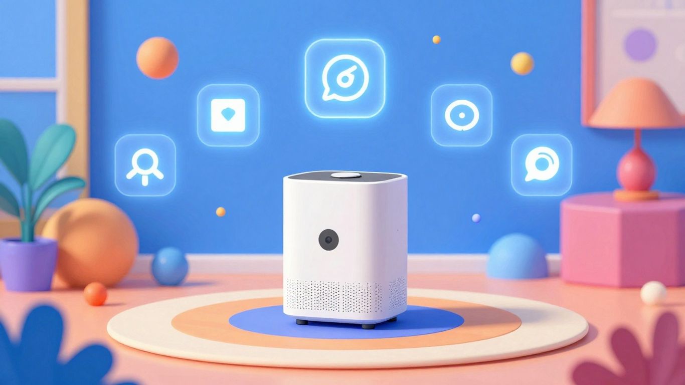 Google entertainment and smart home integration illustration.