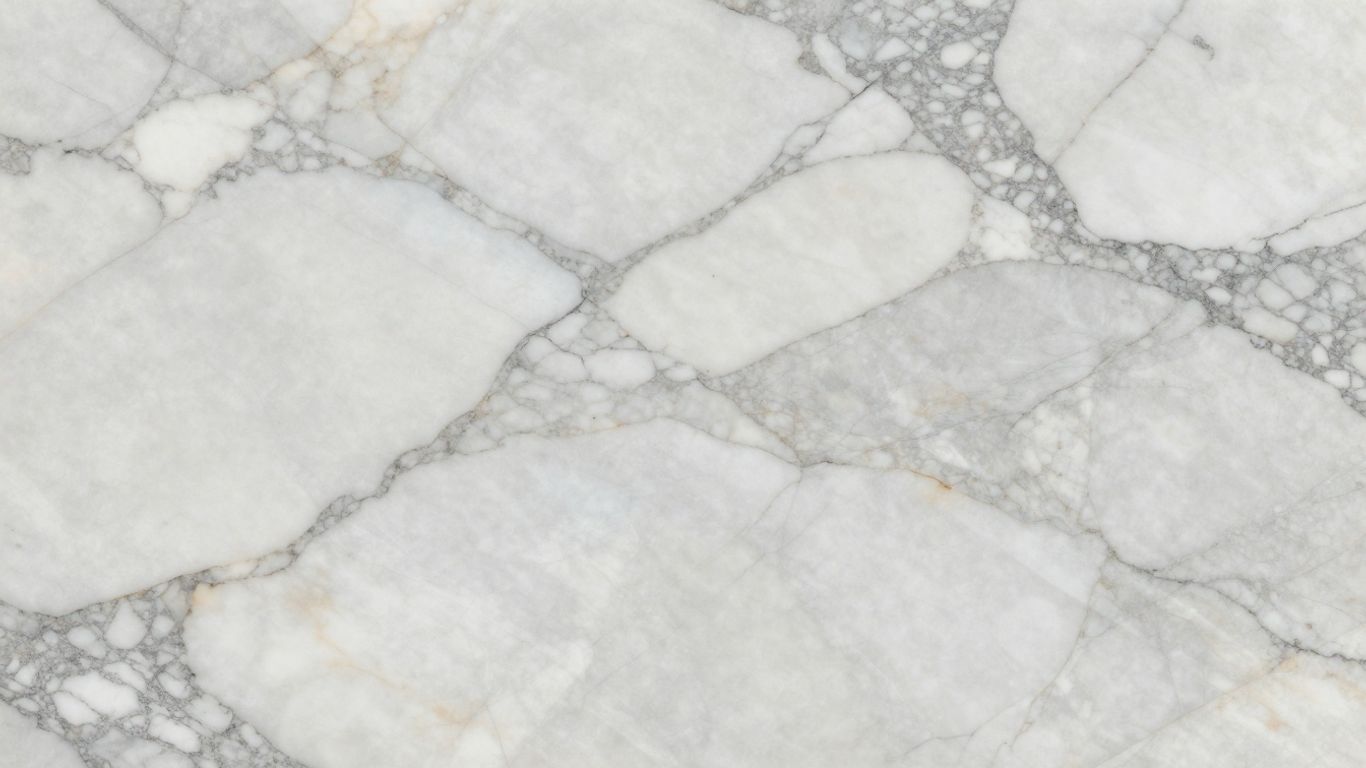 Sketch of a polished marble slab with natural veining.