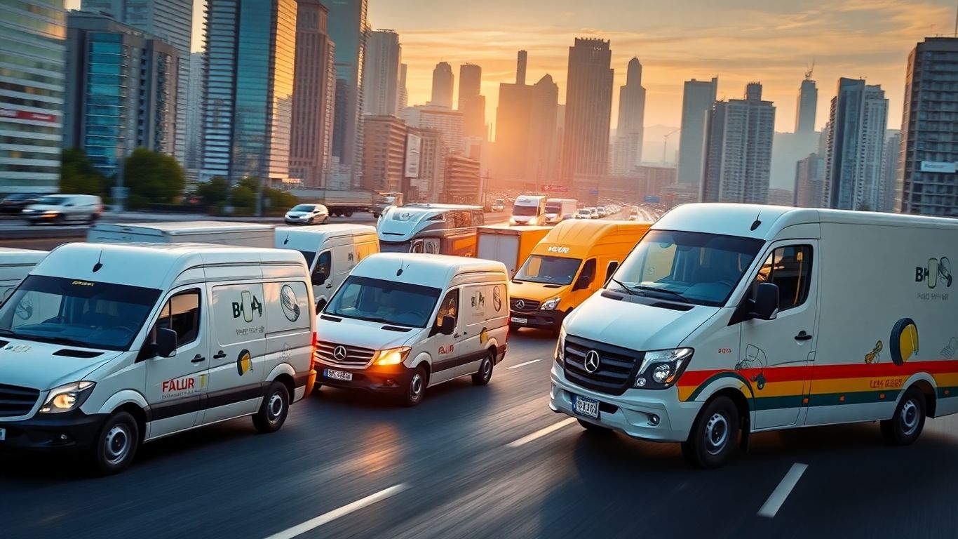 Delivery vehicles for auto parts