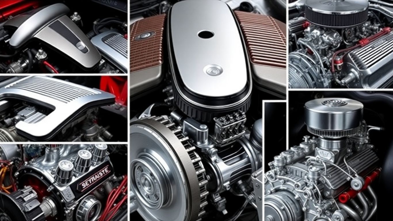 Various automotive motors and engines