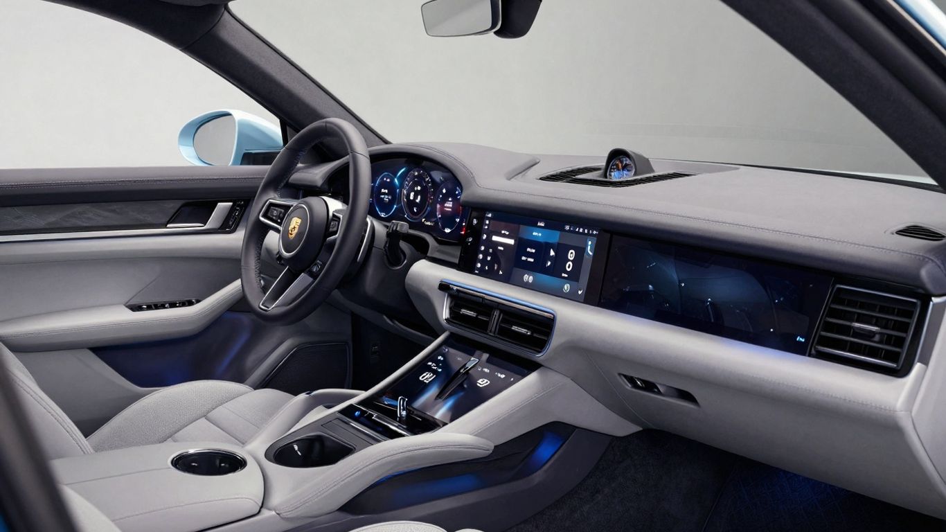 Porsche Cayenne Electric digital cockpit interior