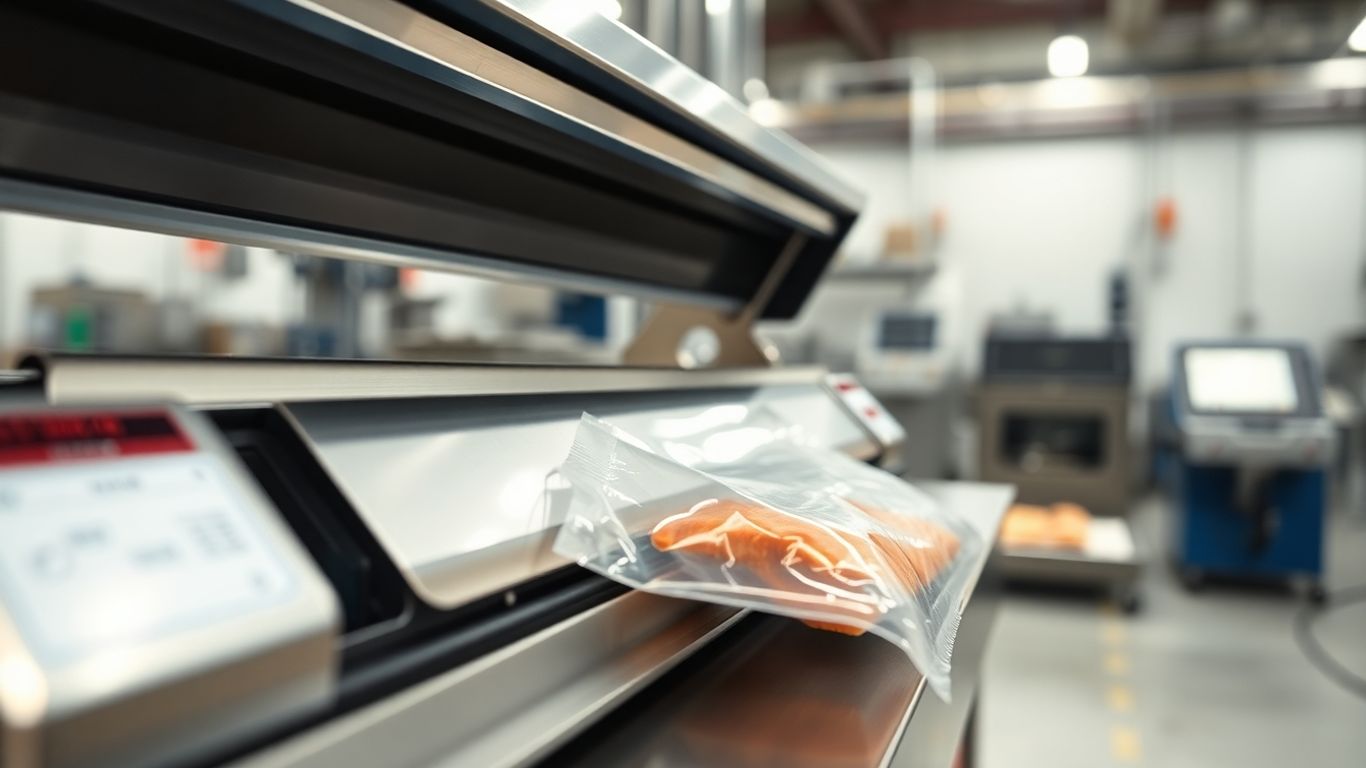 เครื่องซีลสูญญากาศในโรงงานอุตสาหกรรม