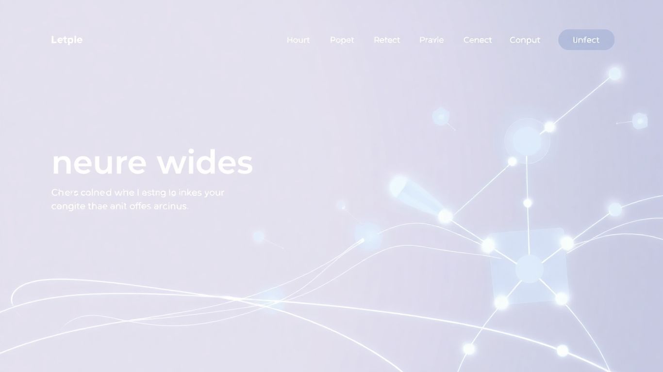 Modern website design with interconnected digital elements.