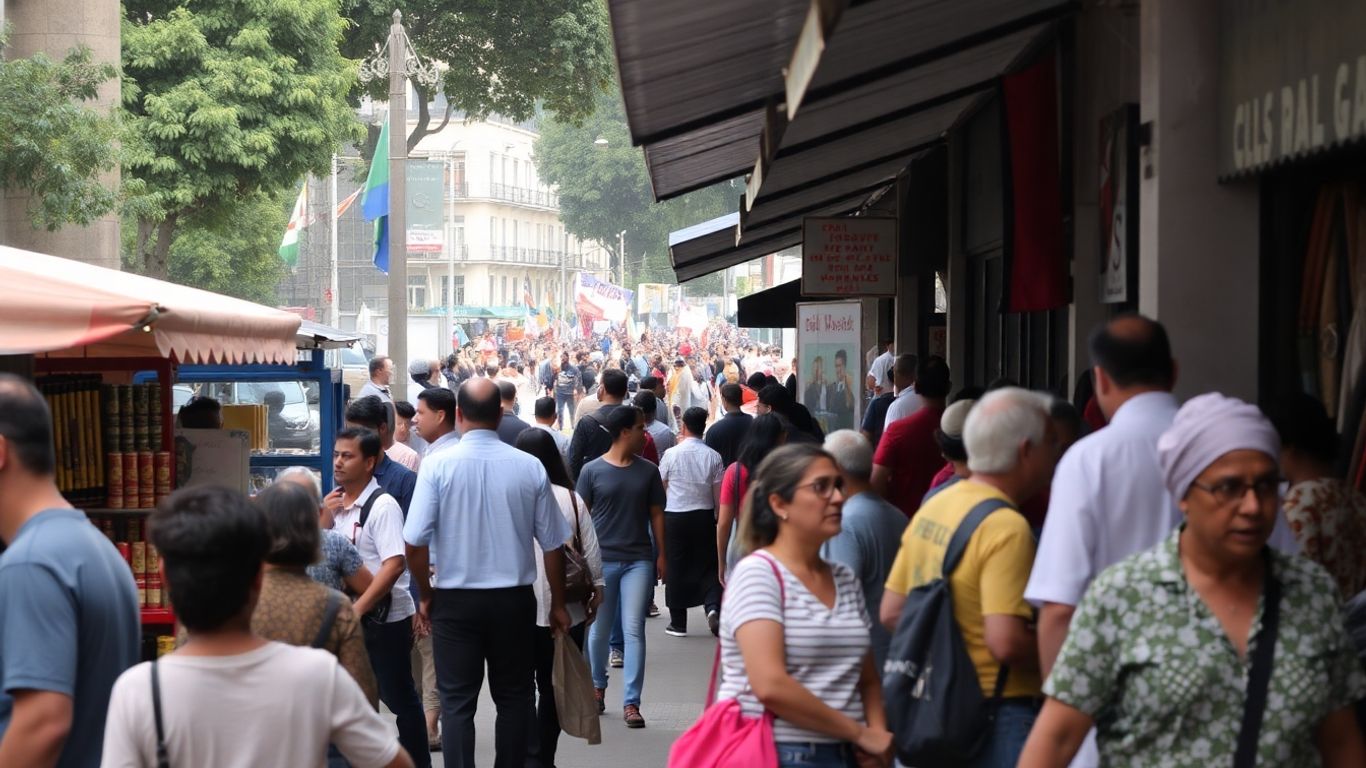 Marché en plein air et manifestation dans les Yvelines.