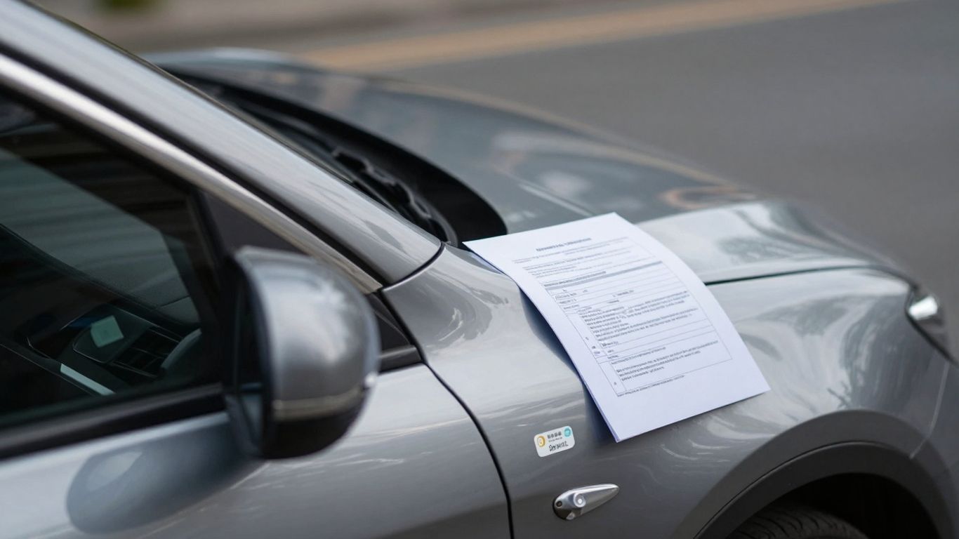Car with reflective wrap and legal permits.