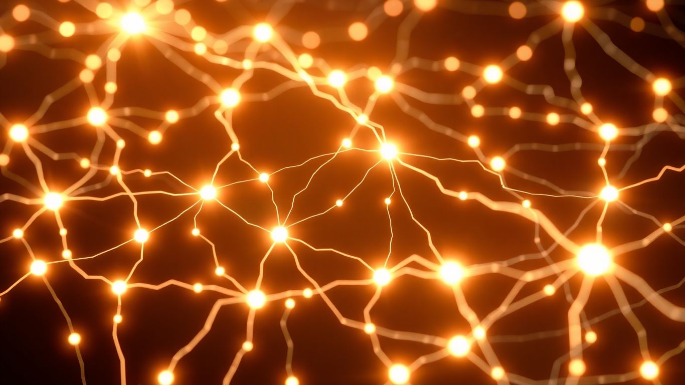 Electricity flow in a complex network.