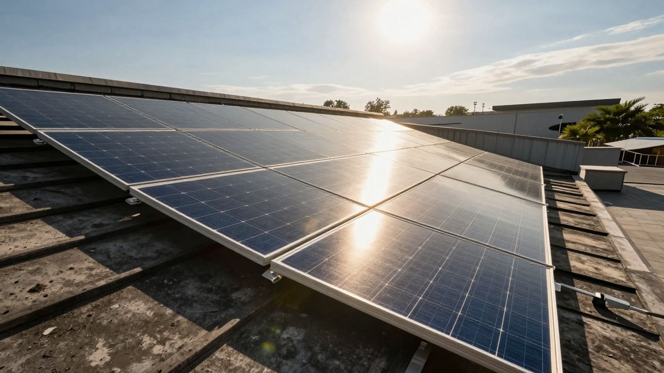 Digital Illustration Of A Purple Location Pin With A Globe Inside And Glowing Circuit Lines For The Virginia Solar Tax Credit