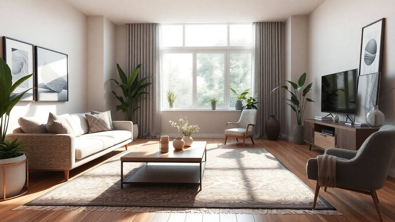 West Elm Room Planner 3D visualization of a modern living room.