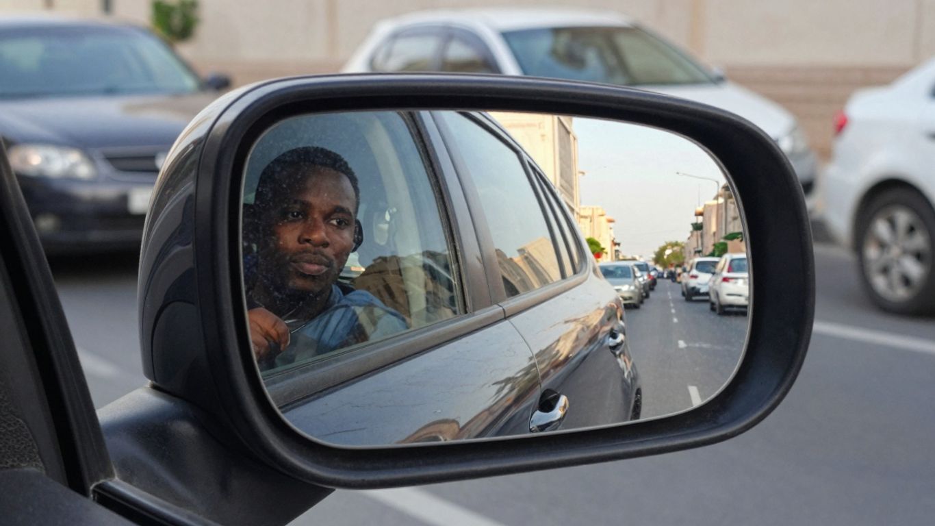 ضبط المرايا لرؤية أوضح عند ركن السيارة في الرياض