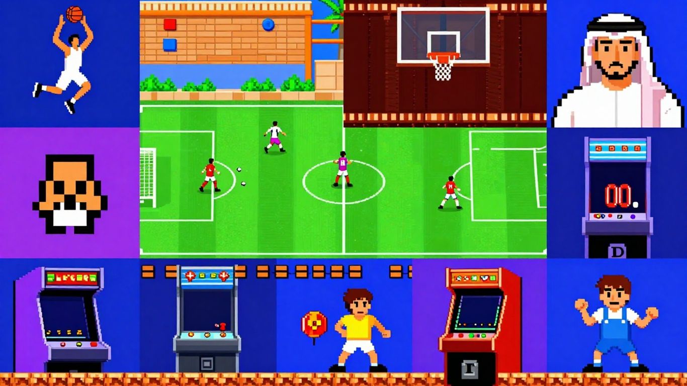 Različite video igre, od sportskih do klasičnih avantura.