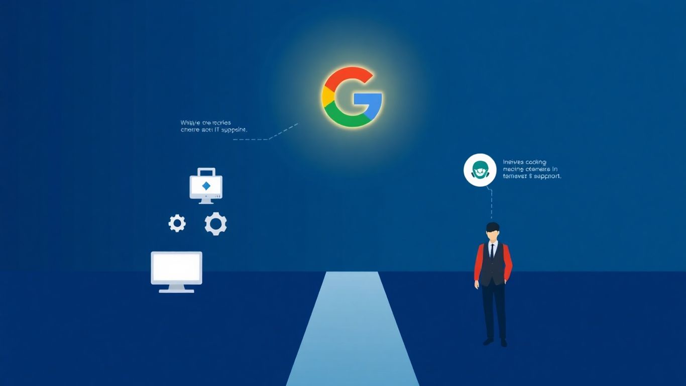 Infographic showing career path to Google IT support job.