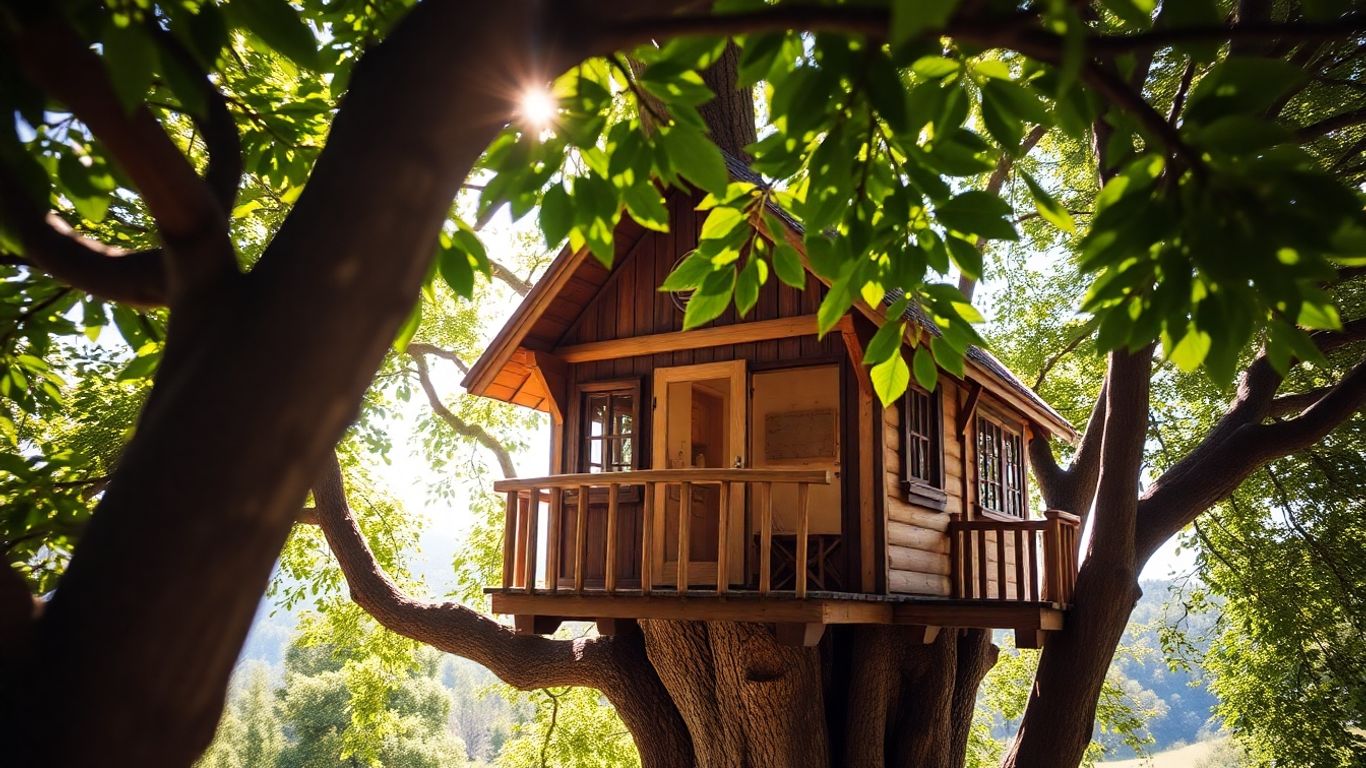 Cabane dans les arbres à Aix-les-Bains