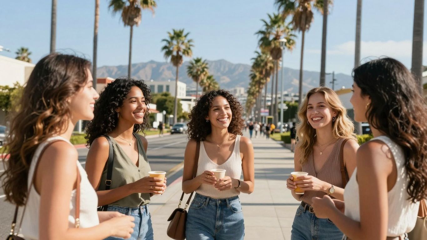 Attractive single women in Los Angeles smiling.