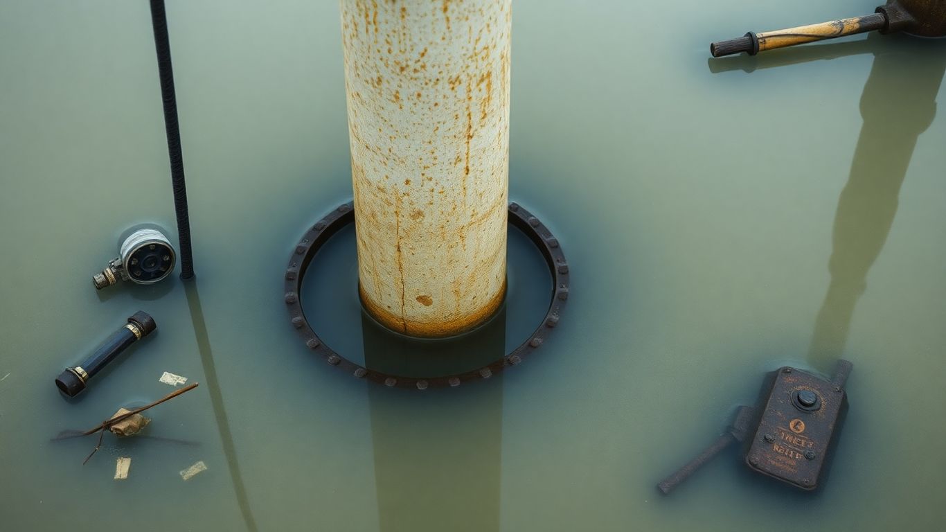 Well seal protecting against floodwaters.