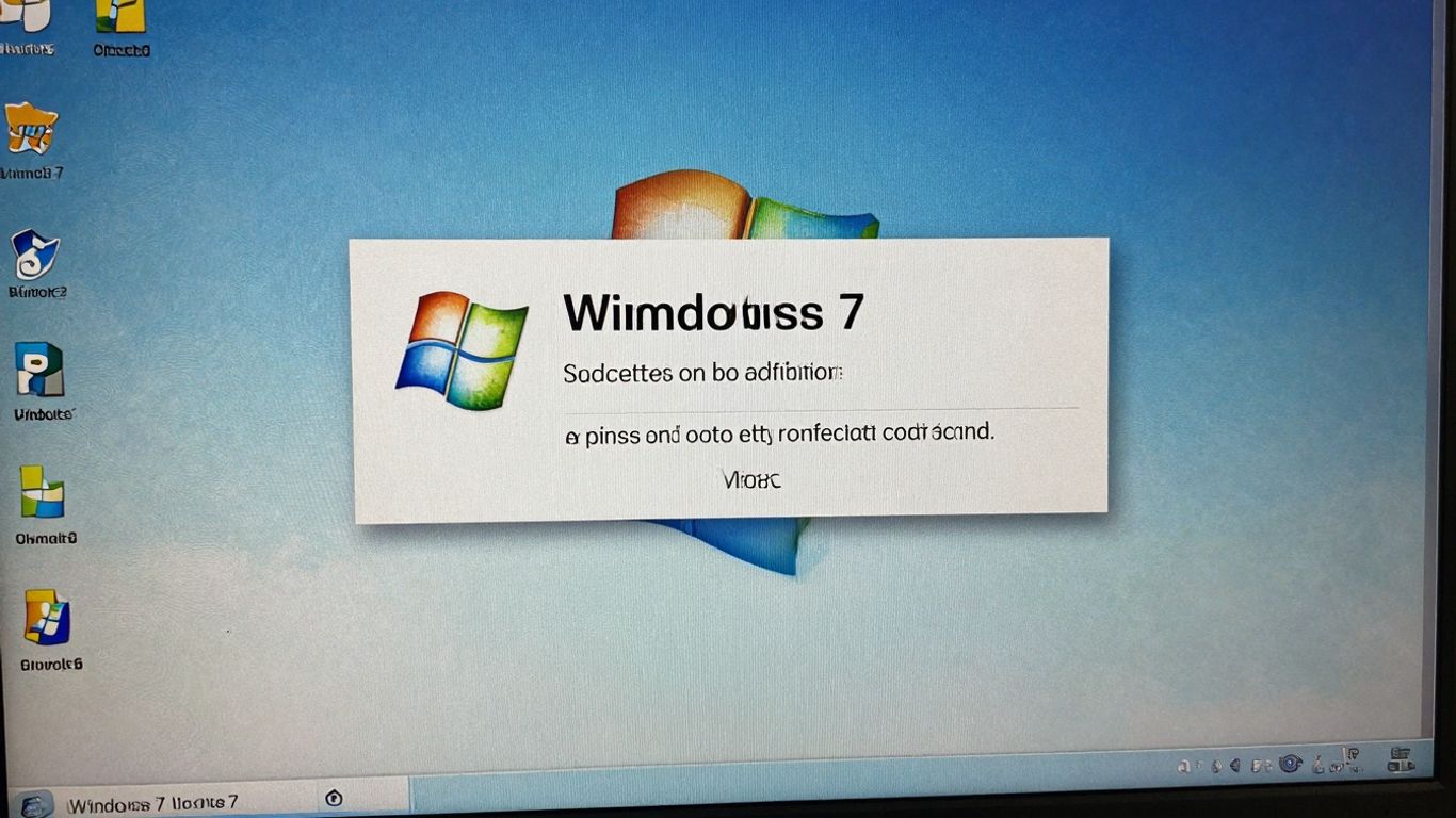 Pantalla de activación de Windows 7 Ultimate.