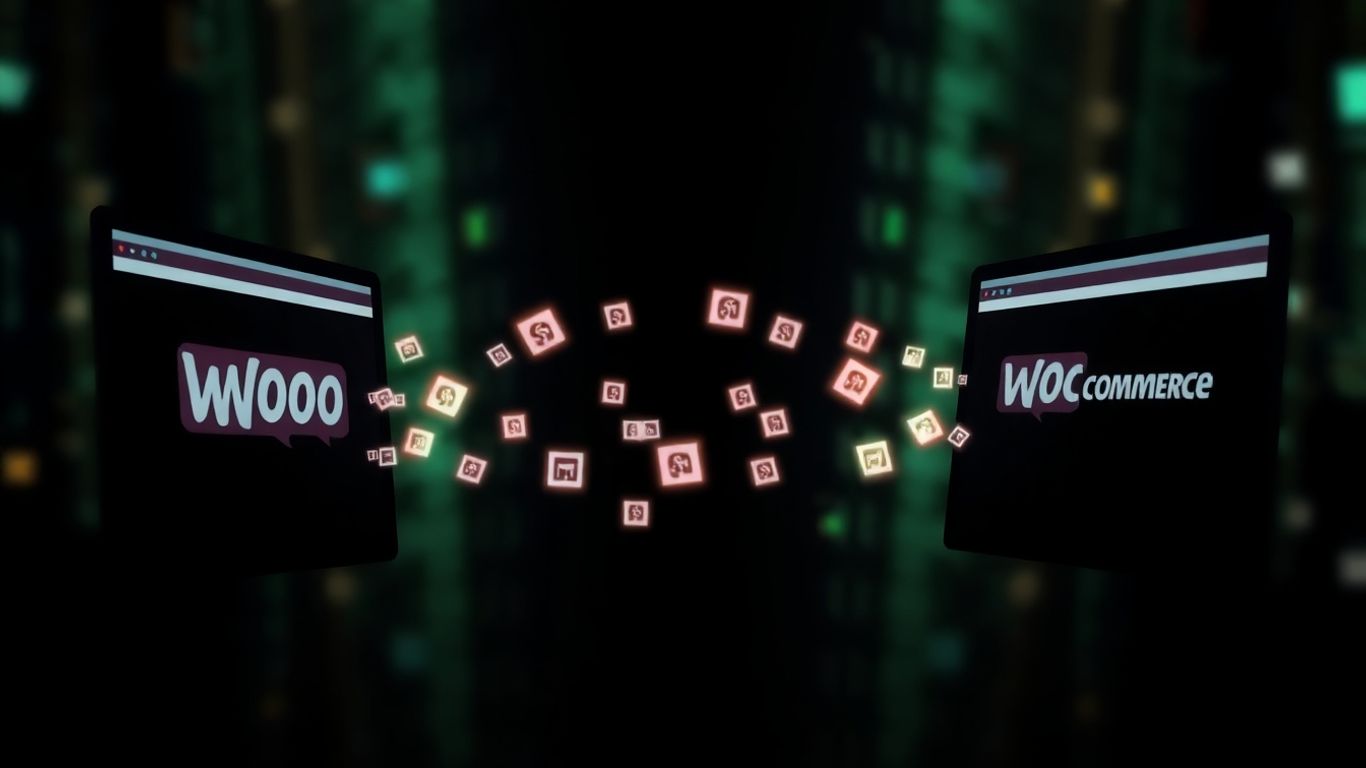 WooCommerce migration data transfer between two interfaces.