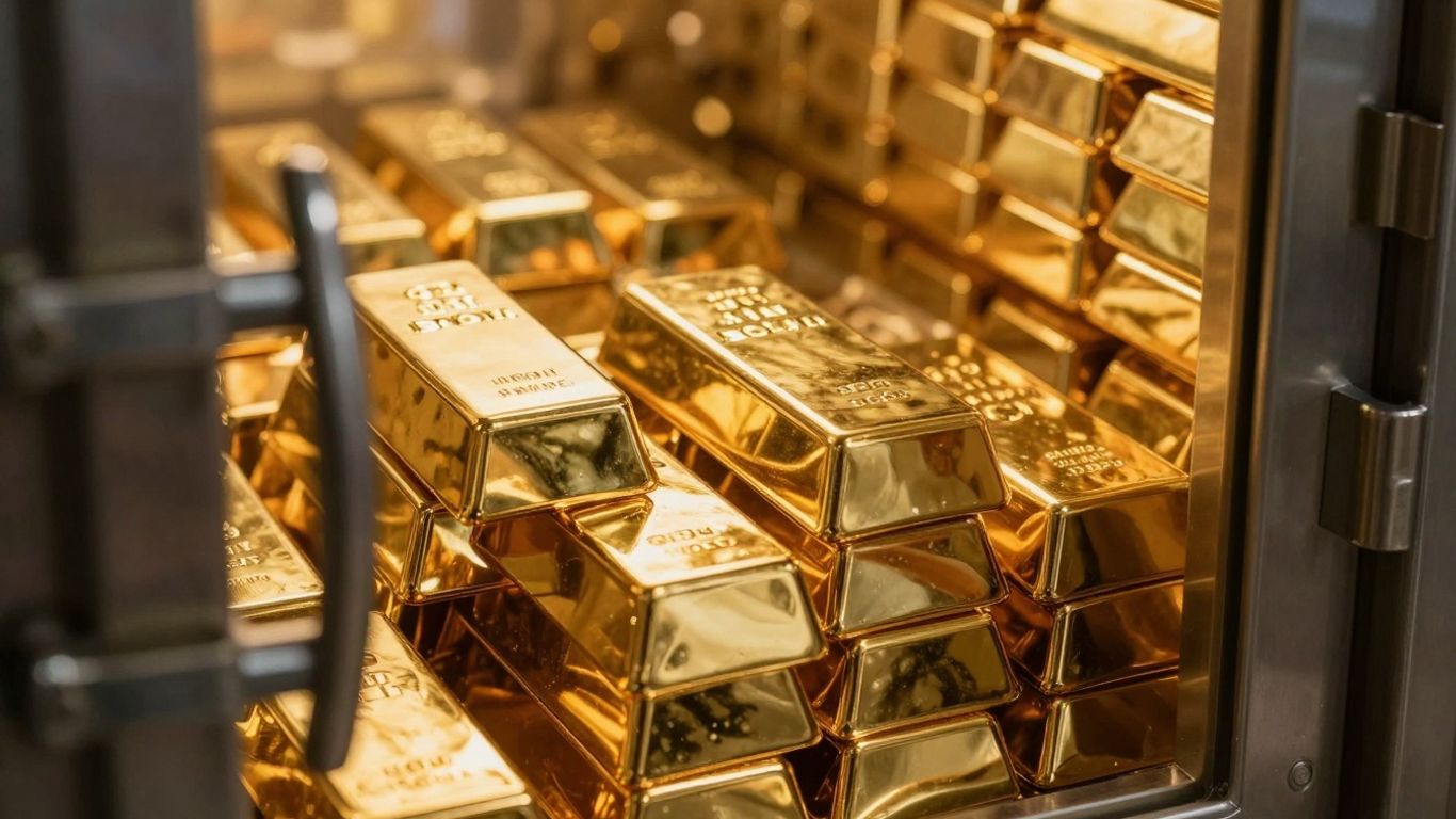 中央银行在黄金储备中的作用。