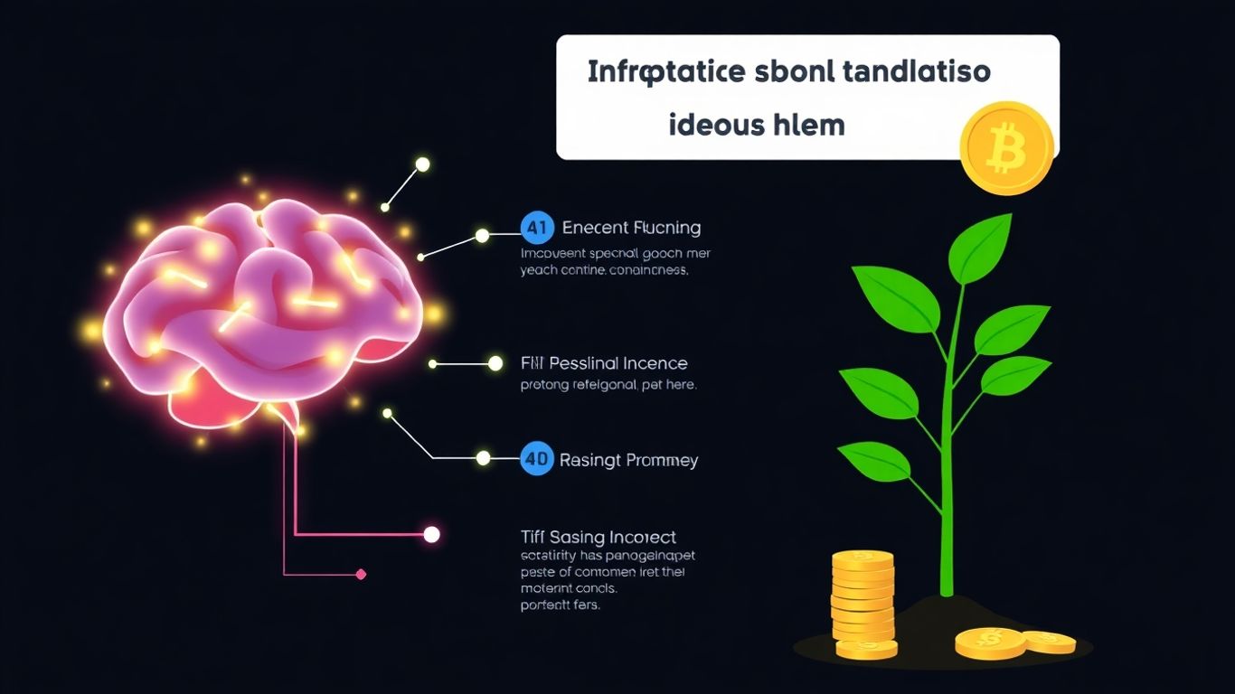 AI brain and money plant infographic