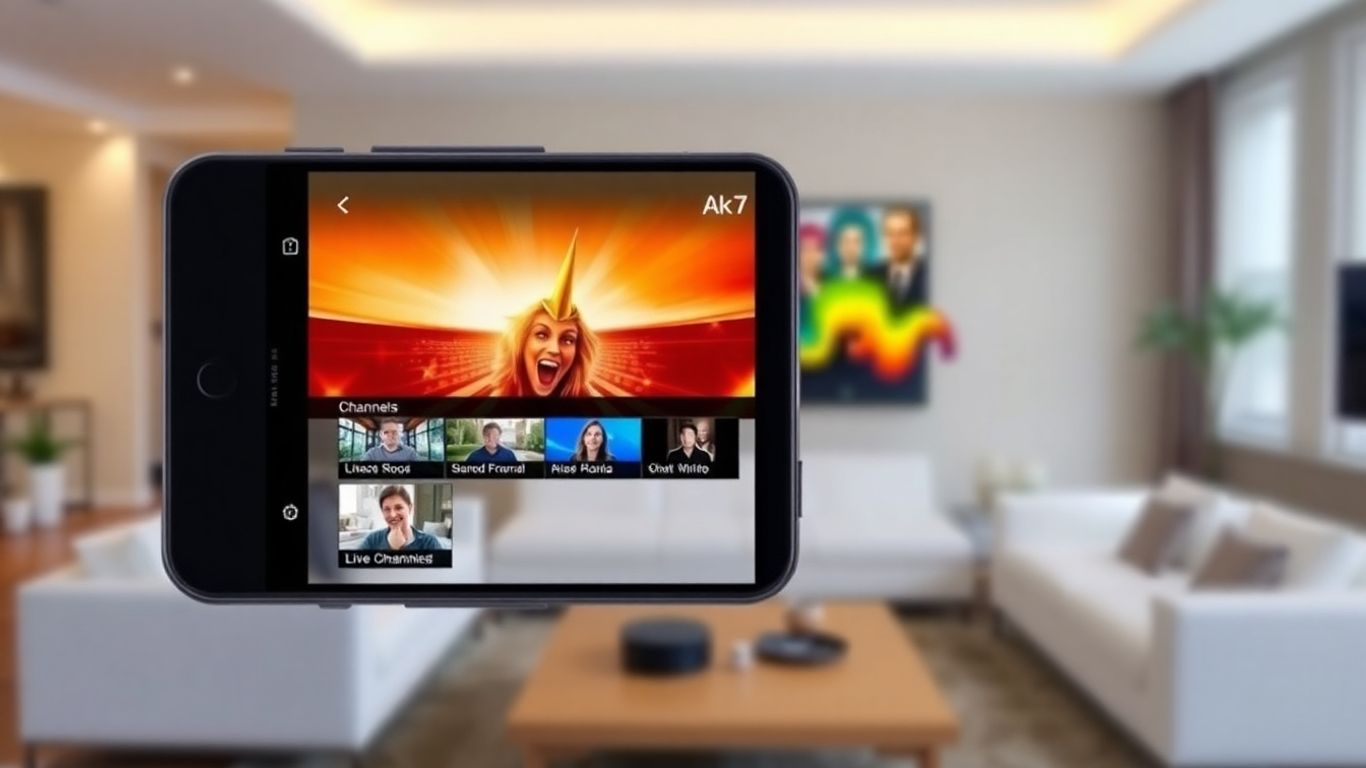 تطبيق AKTV TV على الهاتف الذكي