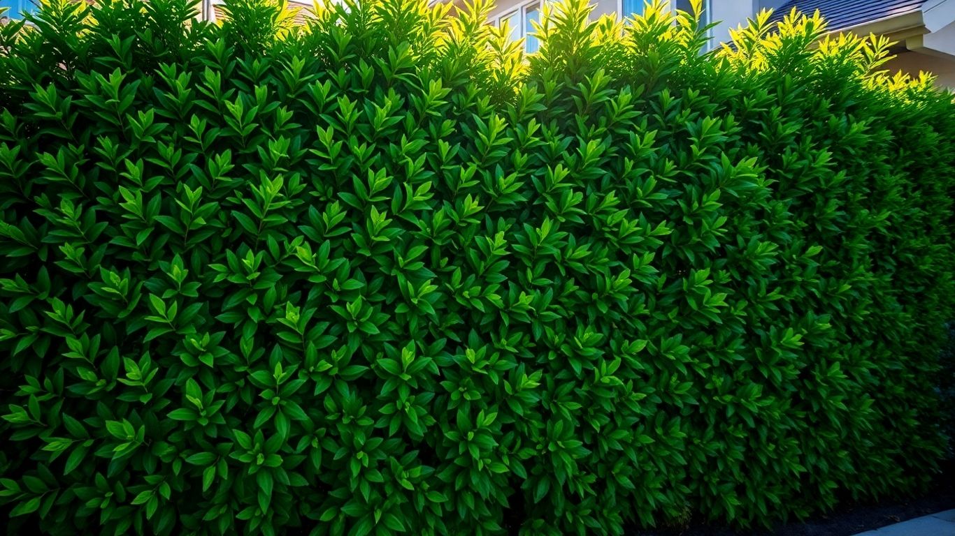 Fast-growing privacy trees enhancing a home's curb appeal.