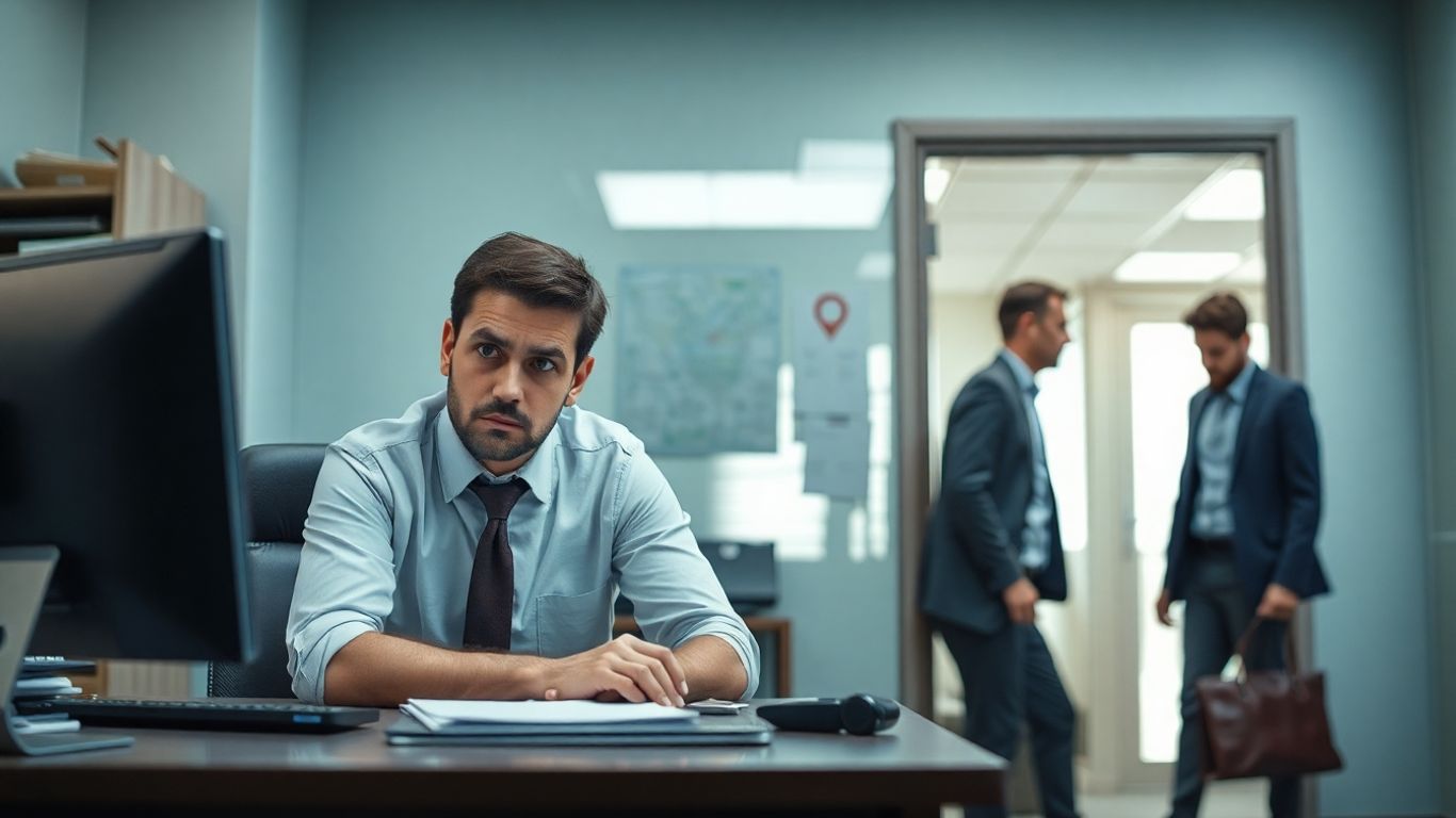 Employé territorial absent pour maladie ou accident.