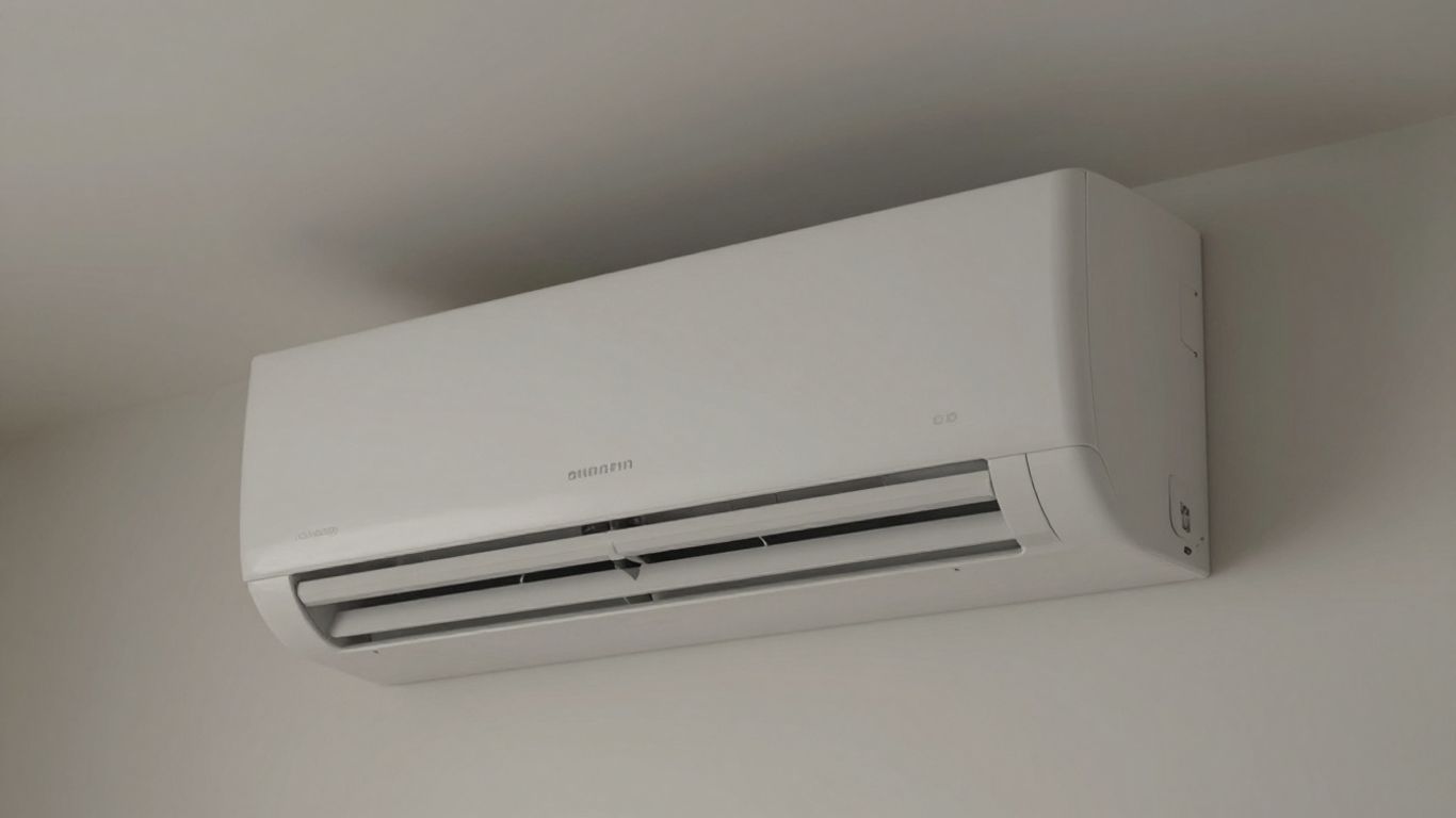 Climatiseur intérieur sans unité extérieure visible.