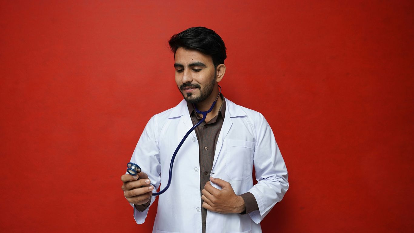 a man holding a phone