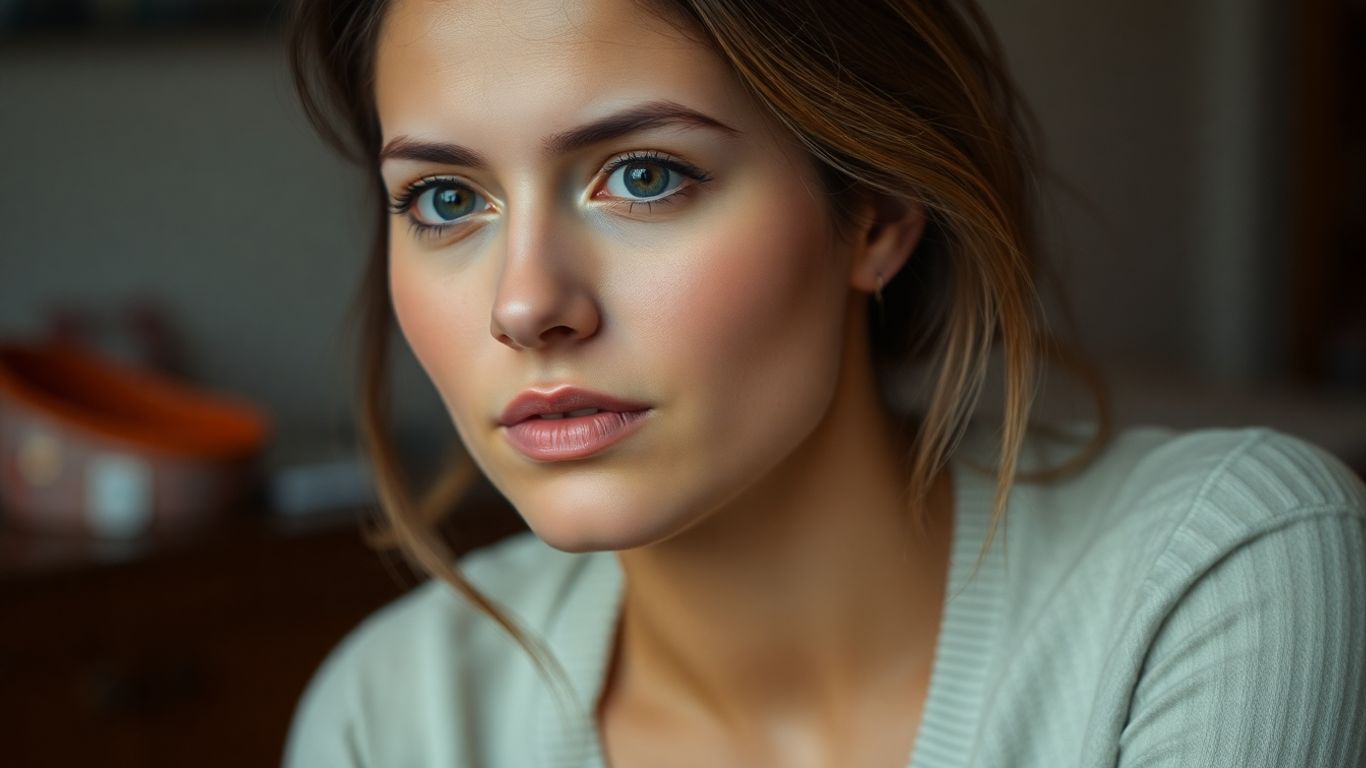 Cristina Ferreira pensativa, com luz suave.