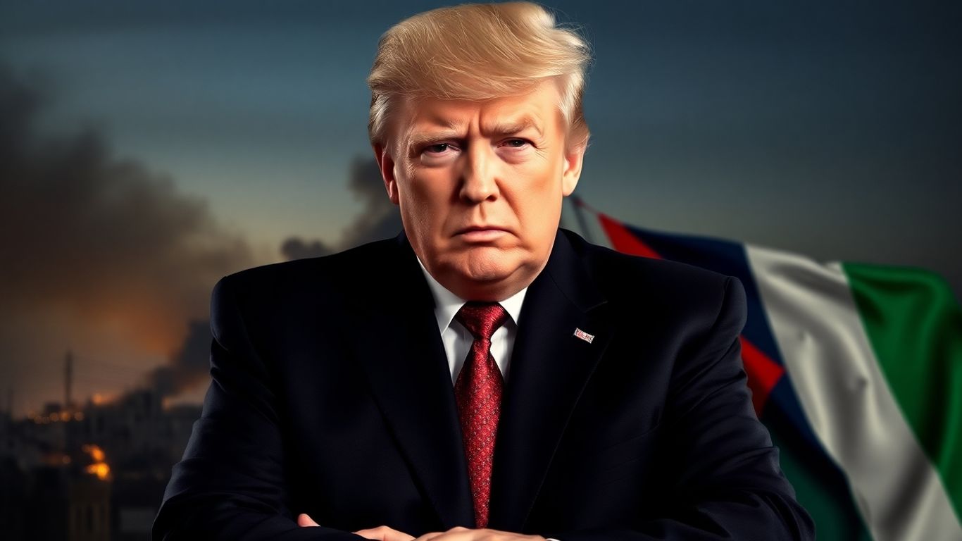 Donald Trump et Gaza sous attaque, ambiance tendue