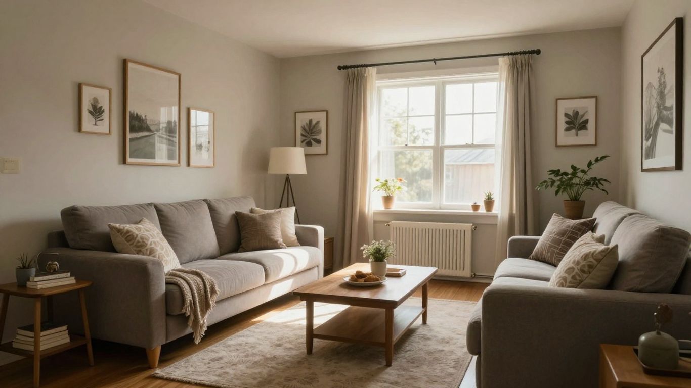 Interior de una casa acogedora y segura.