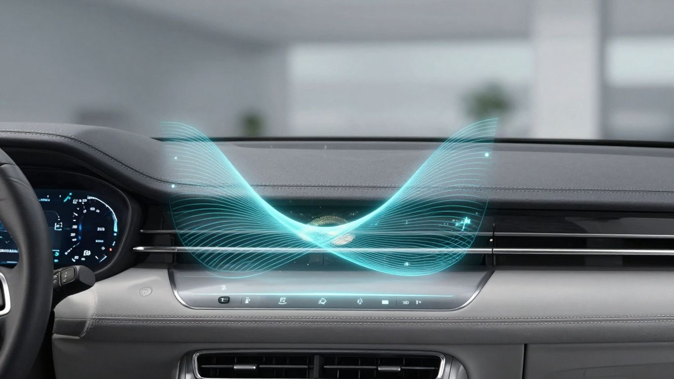 AI interface in a car dashboard