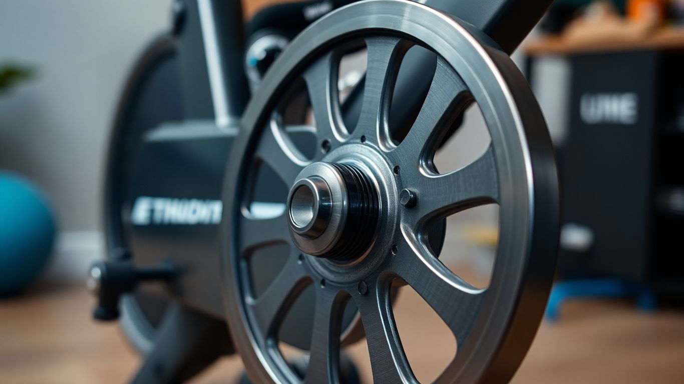 Exercise bike flywheel weight