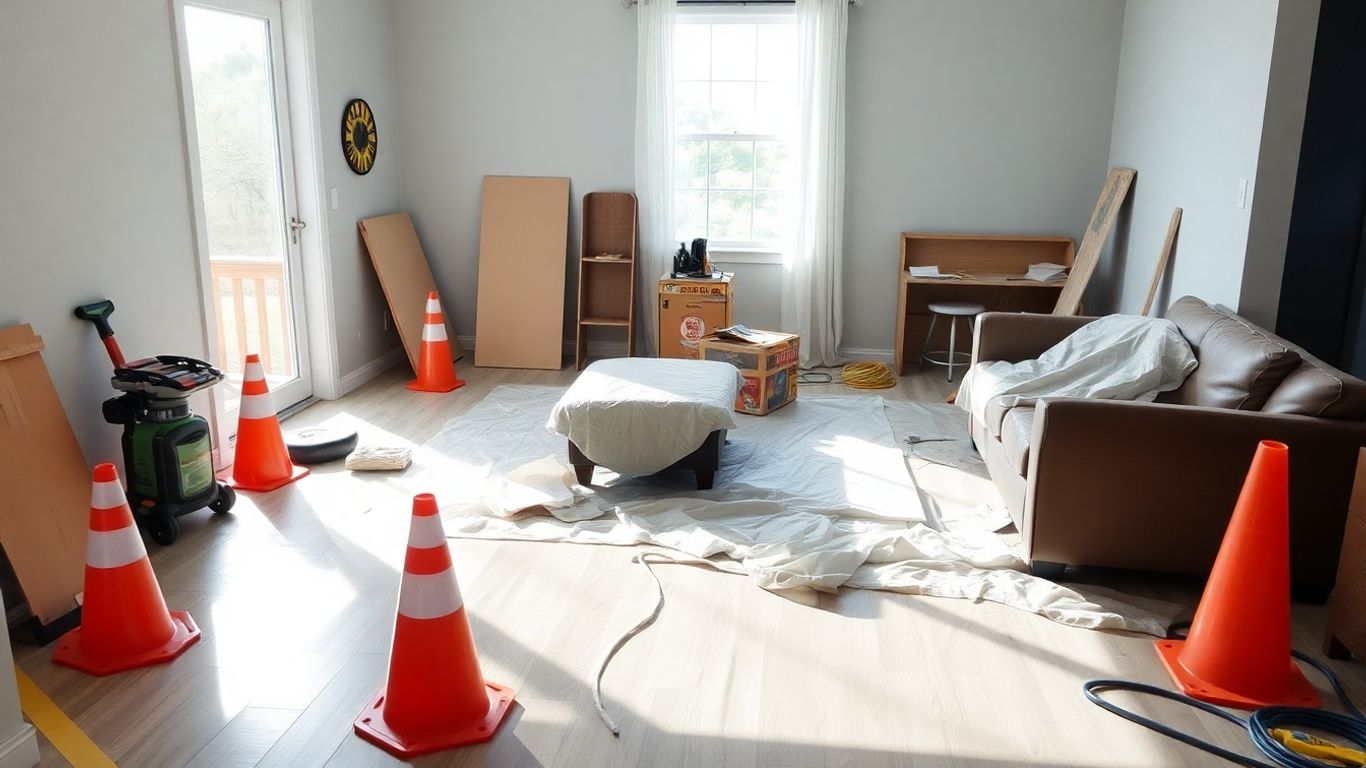 Remodeling project site in Minnesota