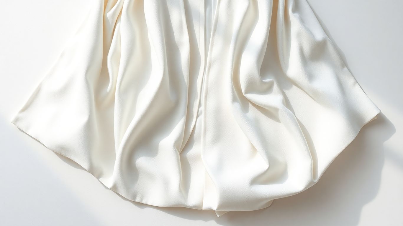 Elegant Japanese white kimono with intricate patterns.