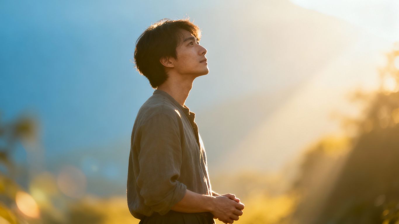 Person looking into the distance, planning for the future.