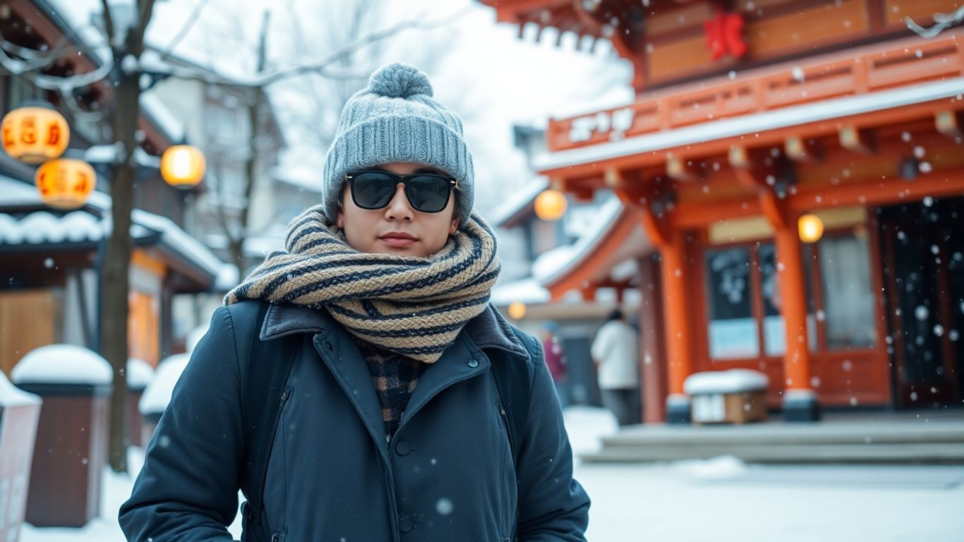 Japanese winter fashion outfit