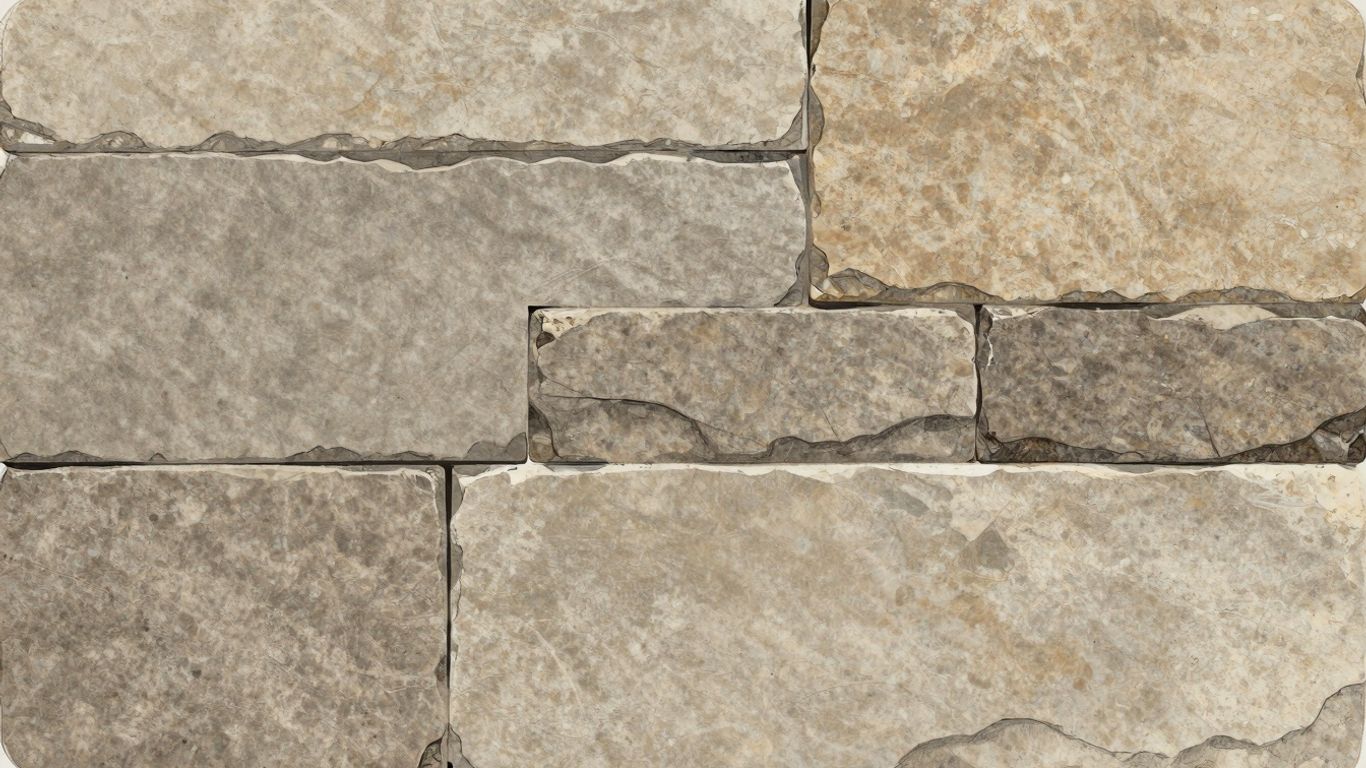 Limestone look porcelain tile sketch