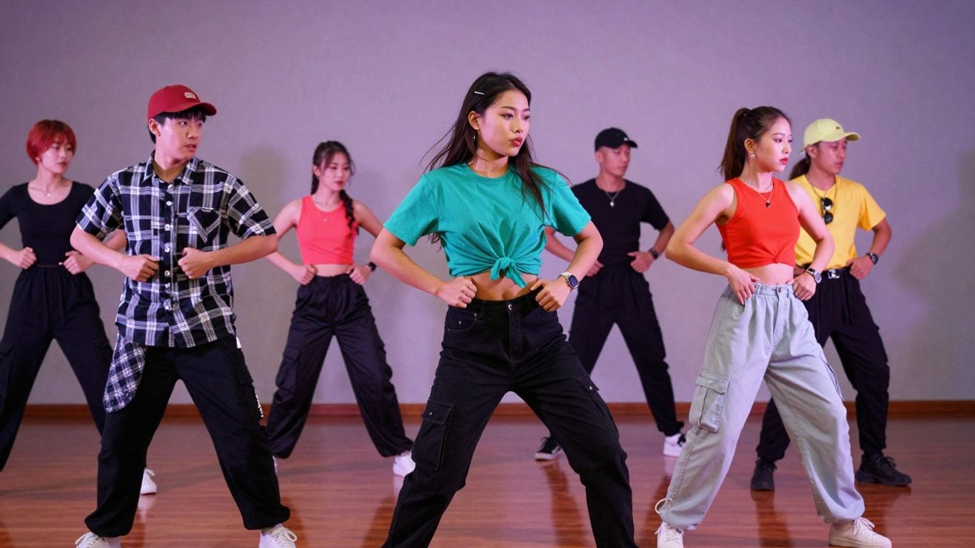 Dancers blending Latin and K-Pop styles