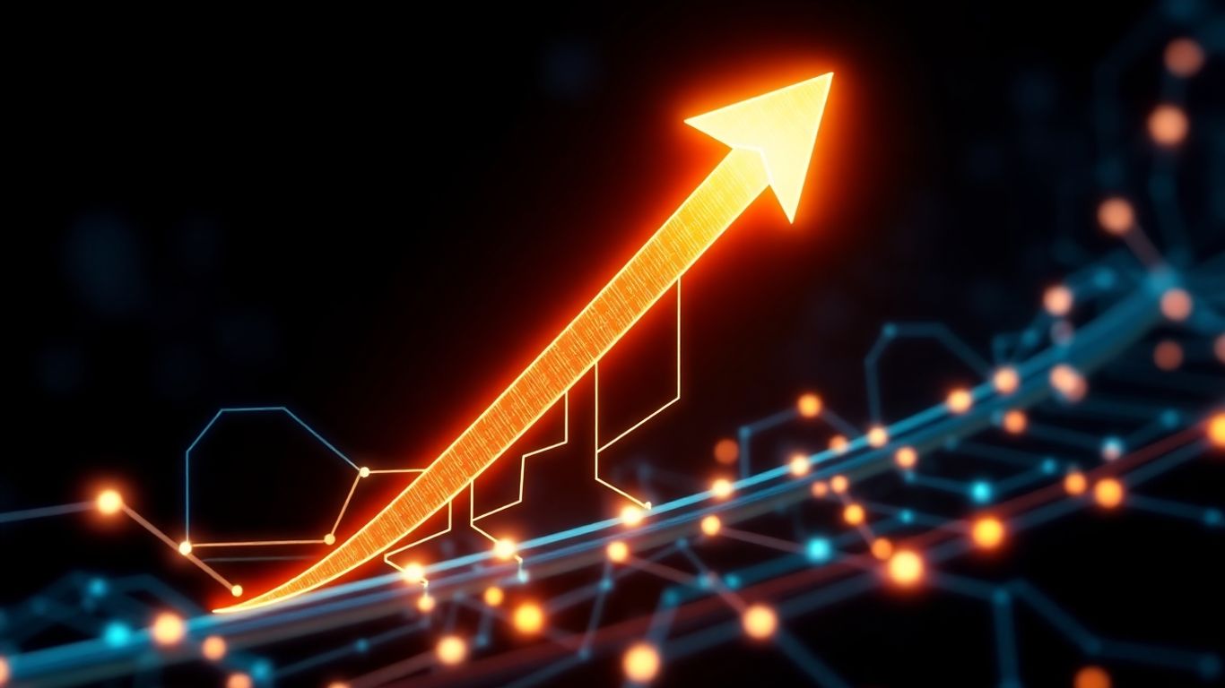 AI automation driving small business growth infographic.