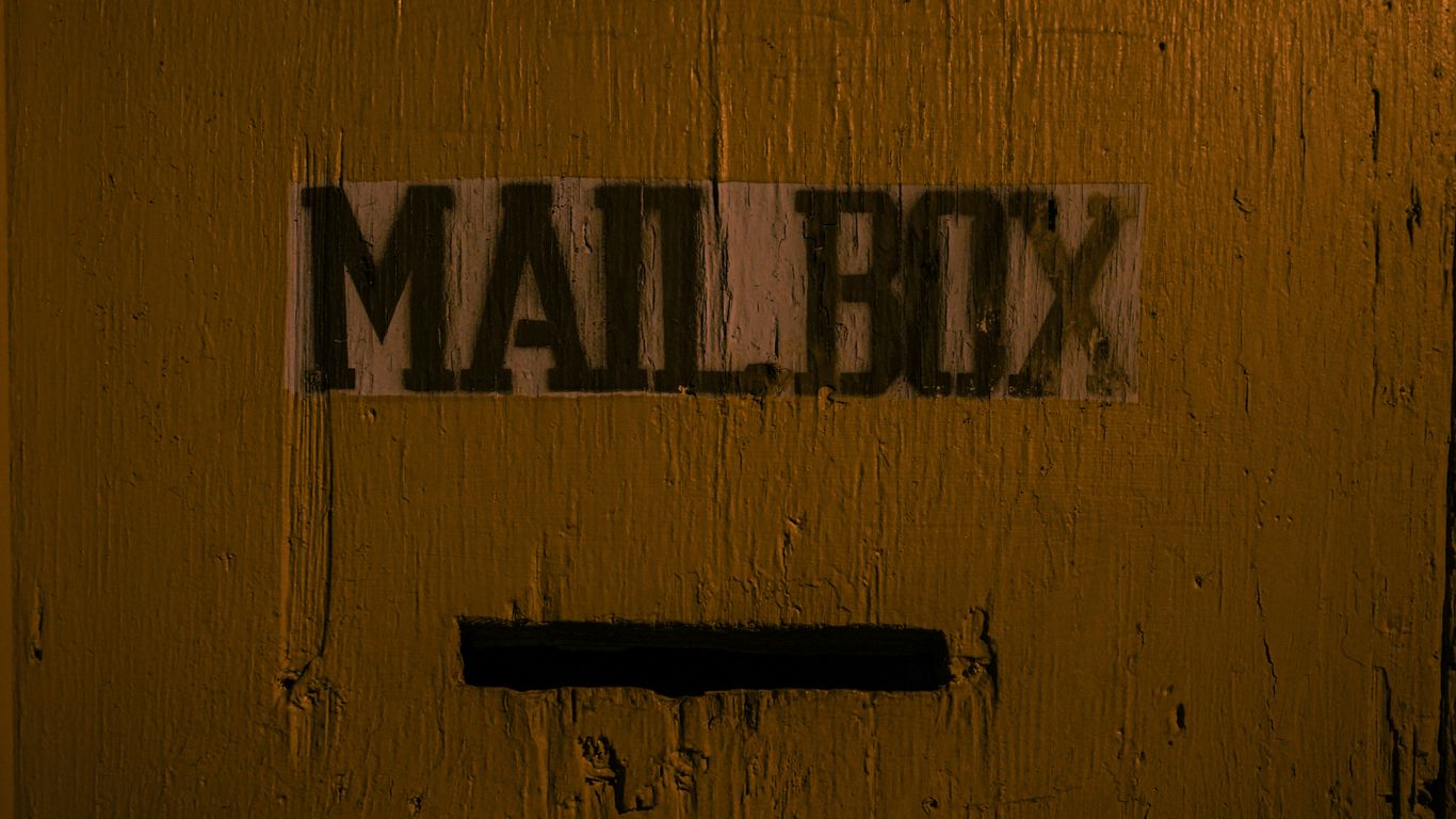 a close up of a door with a sticker on it