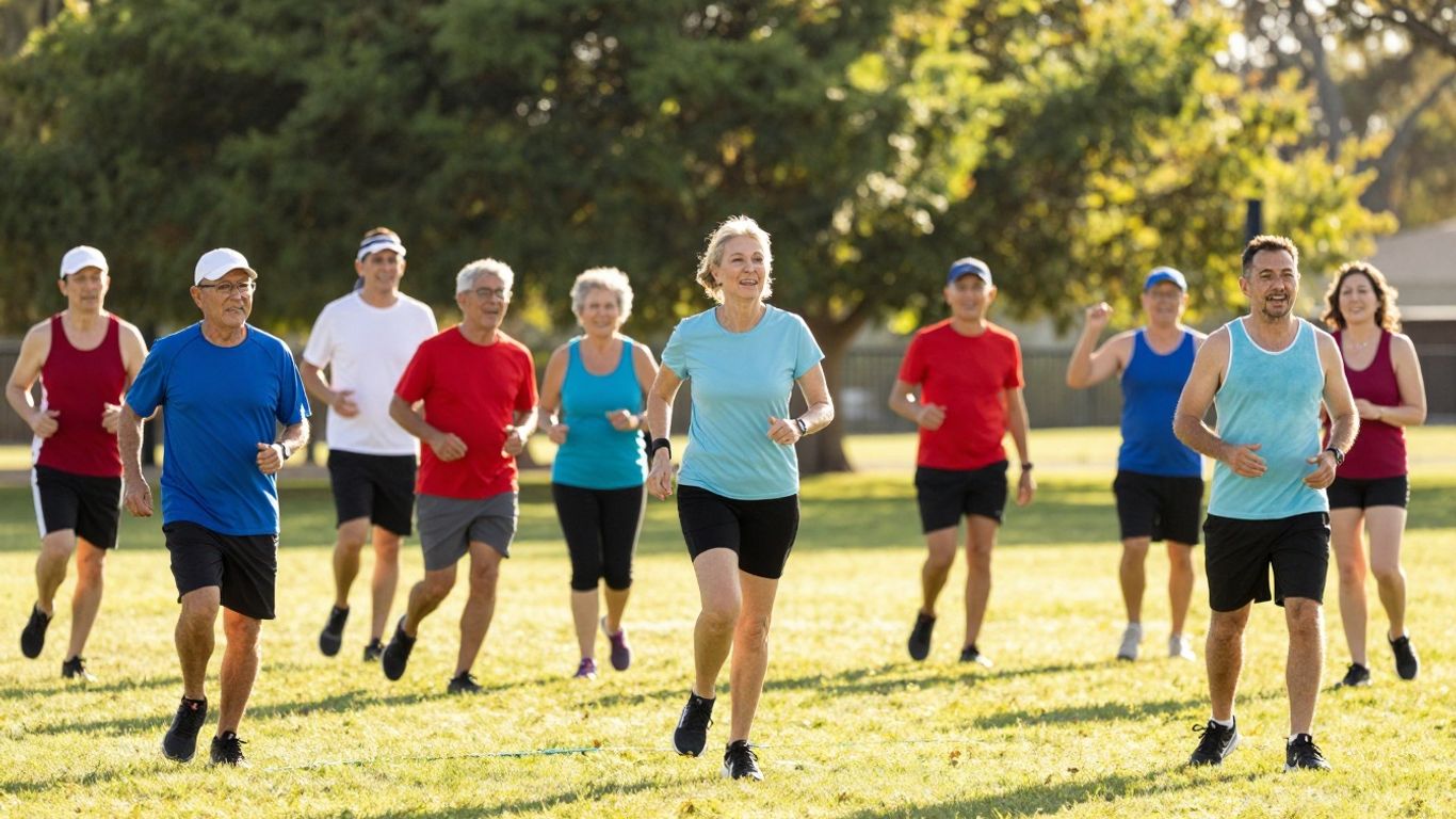 Australians enjoying diverse sports activities in sunlight.