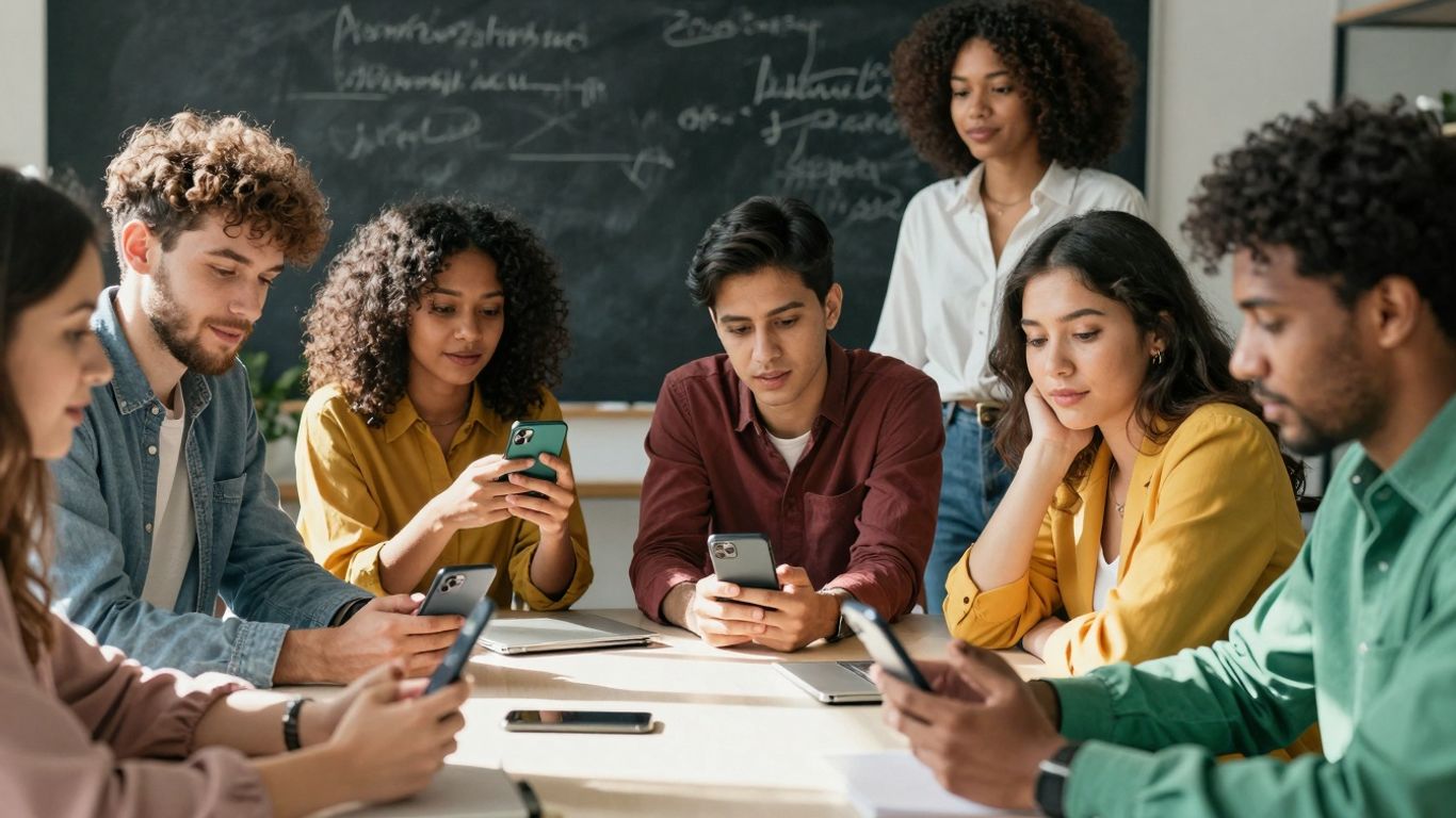 Influencers collaborating and discussing marketing strategies.