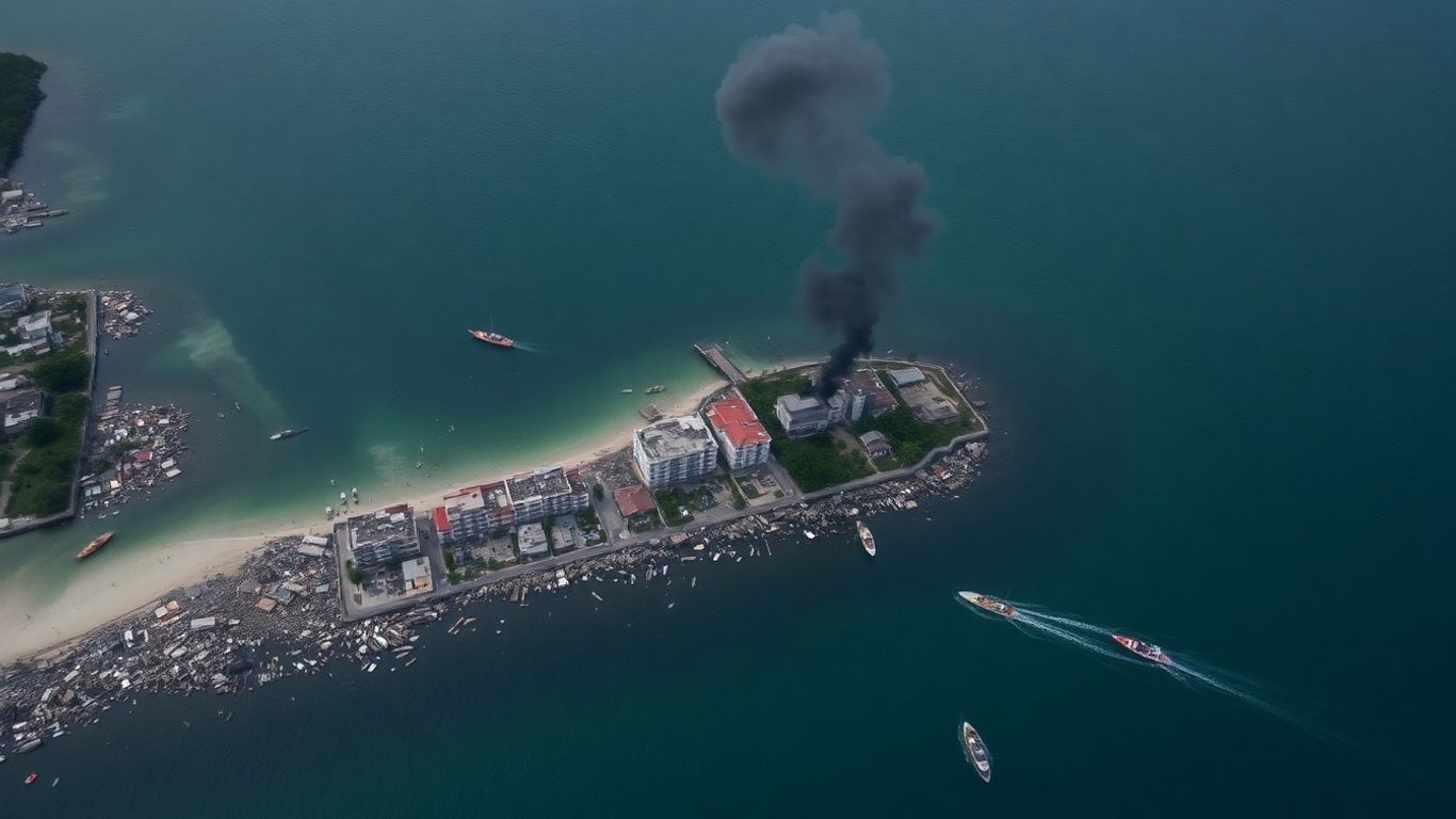 Opérations de secours après un séisme aux Philippines.