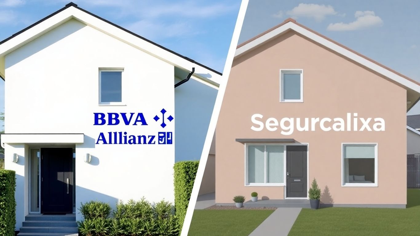 Comparativa de seguros de hogar BBVA Allianz vs Segurcaixa Adeslas.