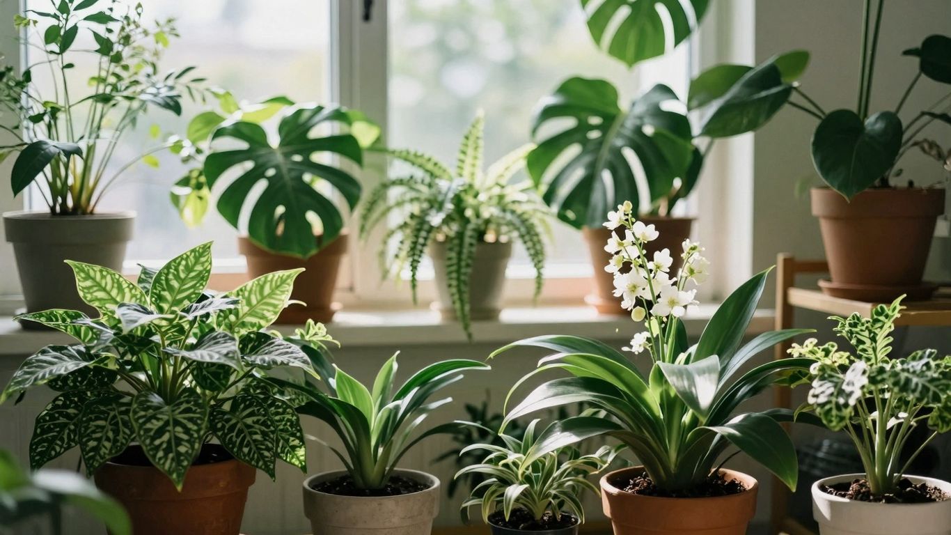 Duftende Pflanzen im Sonnenlicht beleben das Zuhause.