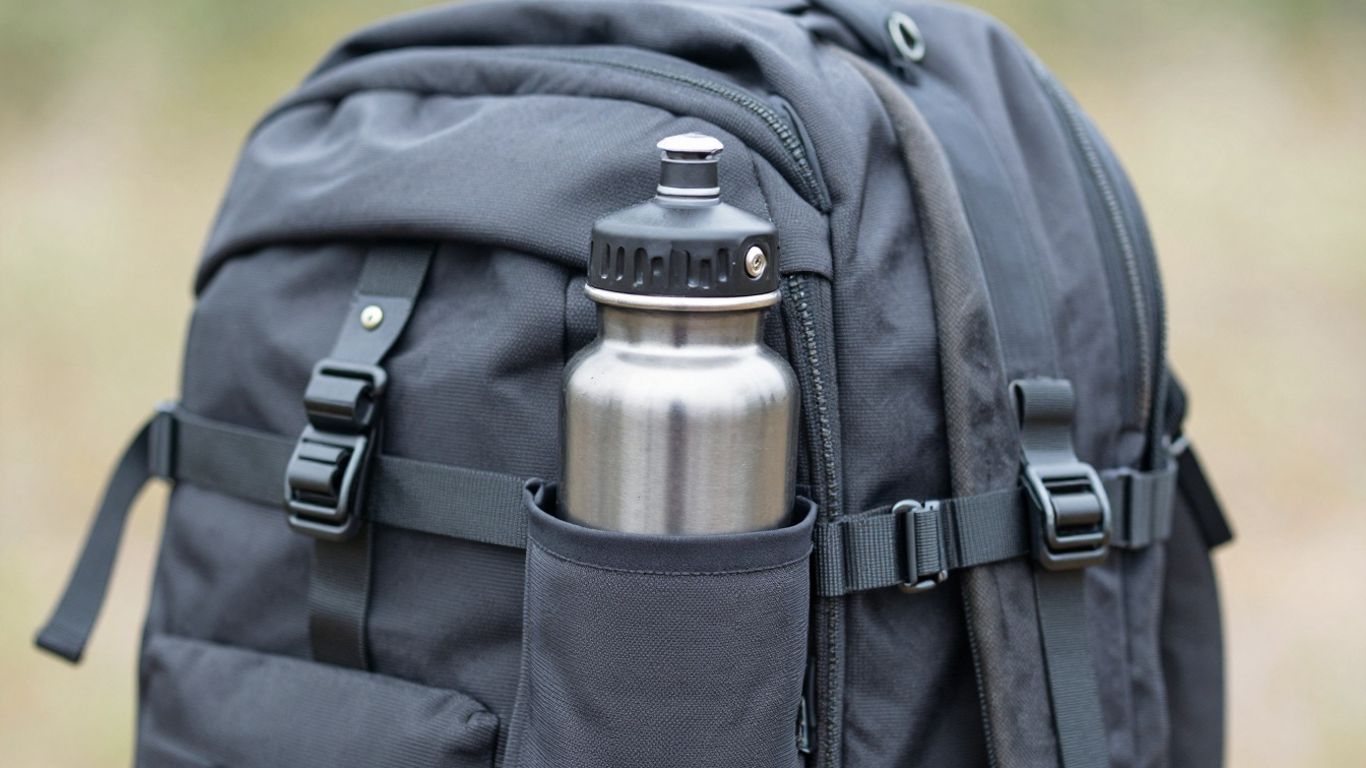 water bottle attachment for backpack