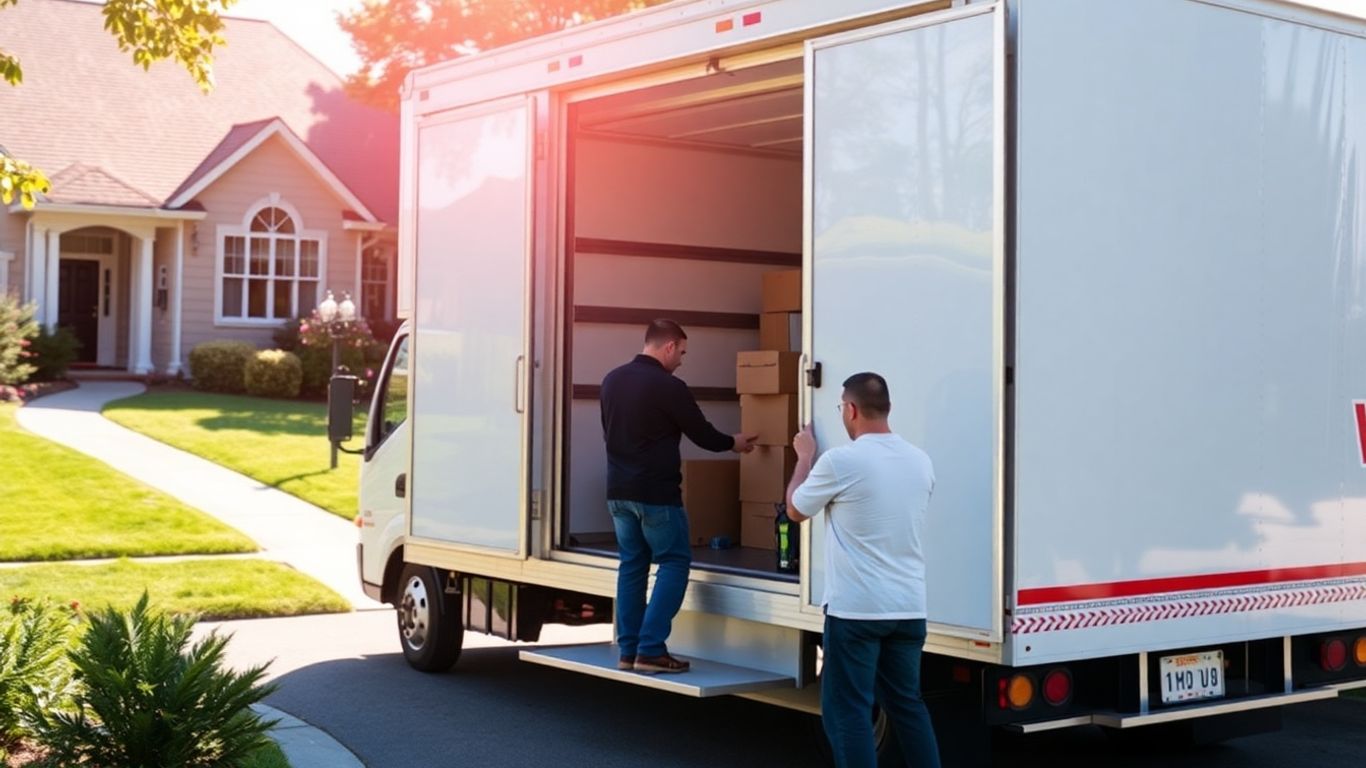 Licensed movers loading a truck for a stress-free move.