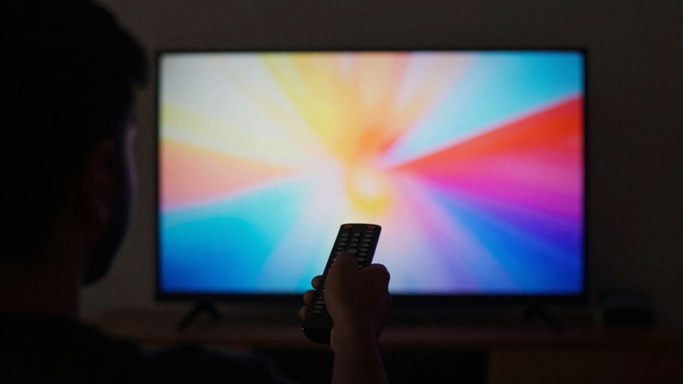 Adult IPTV streaming on a large screen.